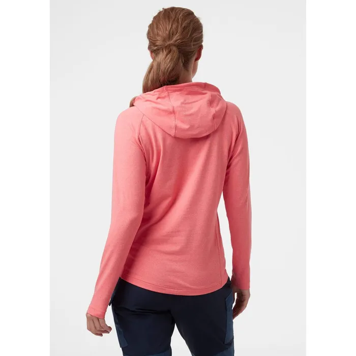 Sweaters Hoodies and Long Sleeve Shirts Women Helly Hansen W VERGLAS LIGHT HOODIE 271 Hot Coral