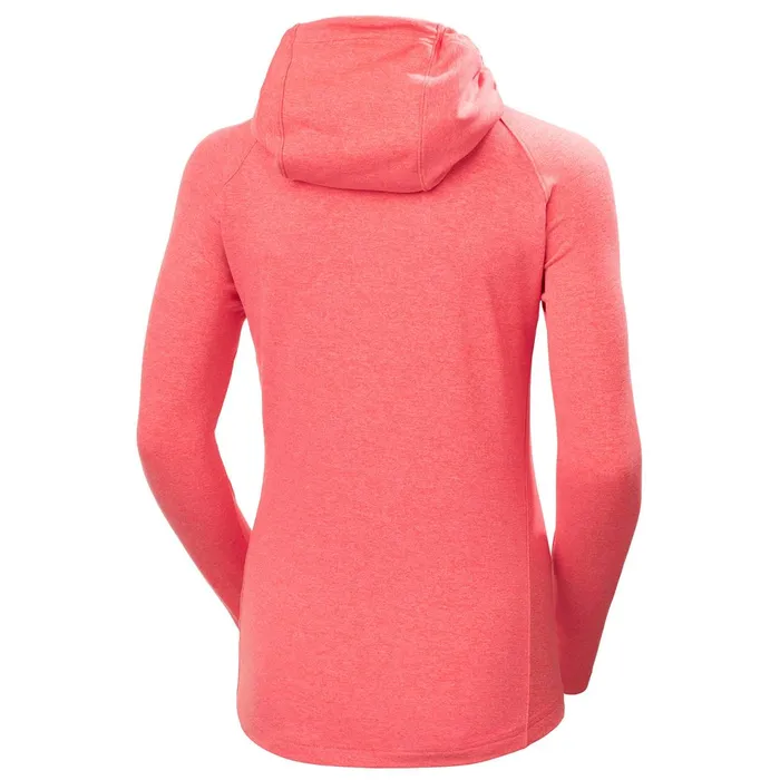 Sweaters Hoodies and Long Sleeve Shirts Women Helly Hansen W VERGLAS LIGHT HOODIE 271 Hot Coral