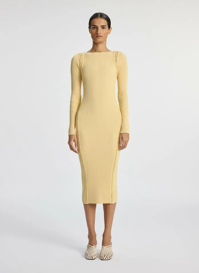 Sweaters Women ALC Isa Crochet Trim Midi Dress Au Lait
