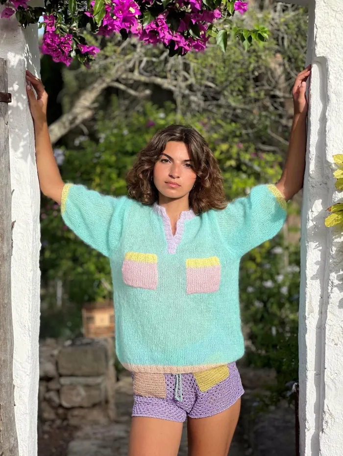 Sweaters Women Rose Carmine SWEATER BALLOON CANDY PASTELS