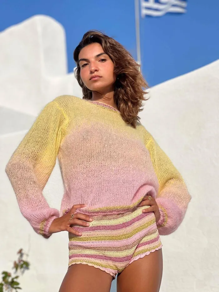 Sweaters Women Rose Carmine SWEATER TIEandDYE SORBET