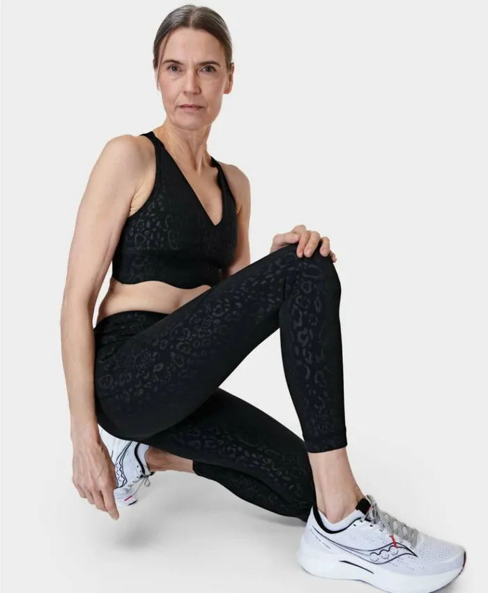 Sweaty Betty Power 78 Embossed Workout Leggings Black Leopard Emboss Print Clothing 78 Length Sweaty Betty Power 78 Embossed Workout Leggings Black Leopard Emboss Print Clothing 78 Length
