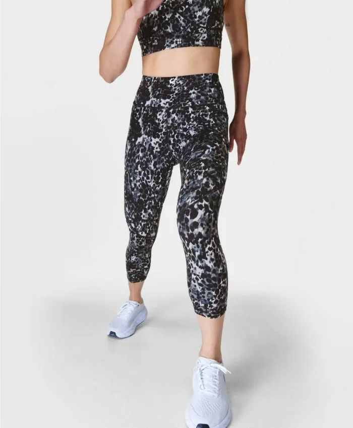 Sweaty Betty Power Cropped Workout Leggings Grey Dapple Print Clothing Cropped Sweaty Betty Power Cropped Workout Leggings Grey Dapple Print Clothing Cropped
