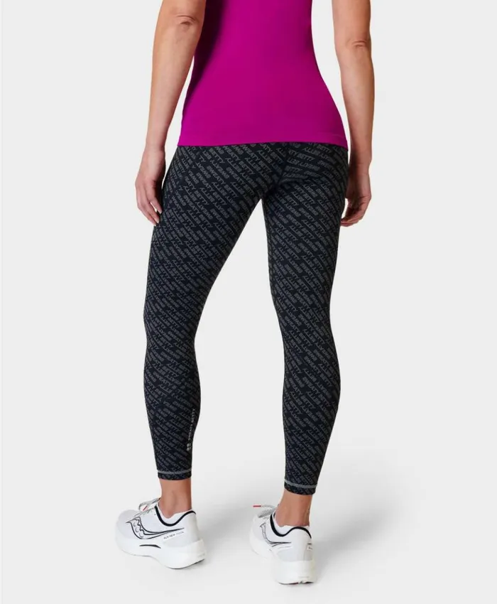 Sweaty Betty Power Pro 78 Workout Leggings Grey Glitch Typography Print Clothing 78 Length Sweaty Betty Power Pro 78 Workout Leggings Grey Glitch Typography Print Clothing 78 Length