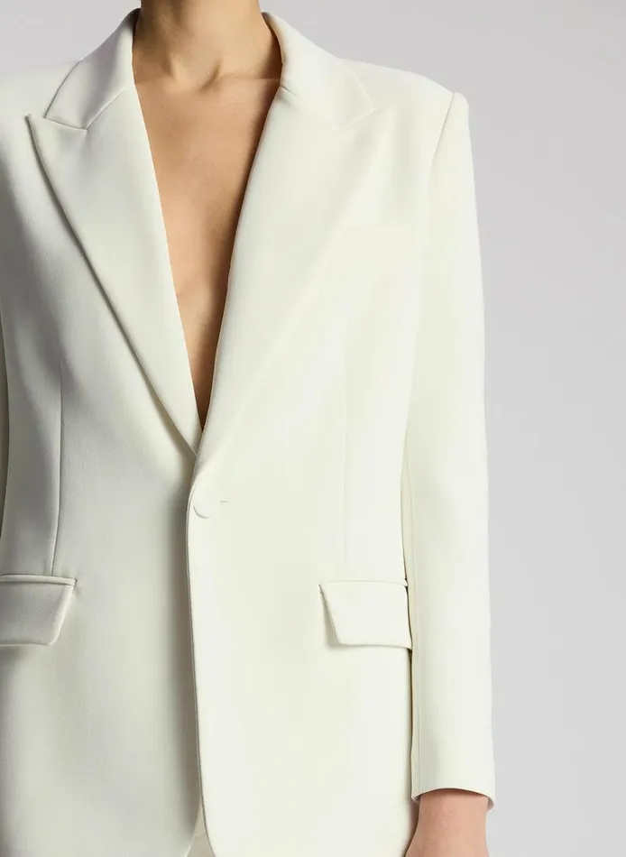 Swim Women ALC Davin III Stretch Tailored Jacket Off White Swim Women ALC Davin III Stretch Tailored Jacket Off White