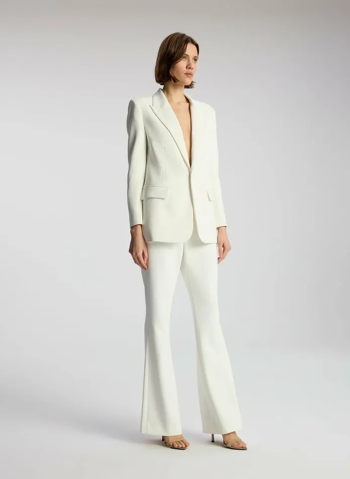 Swim Women ALC Davin III Stretch Tailored Jacket Off White Swim Women ALC Davin III Stretch Tailored Jacket Off White