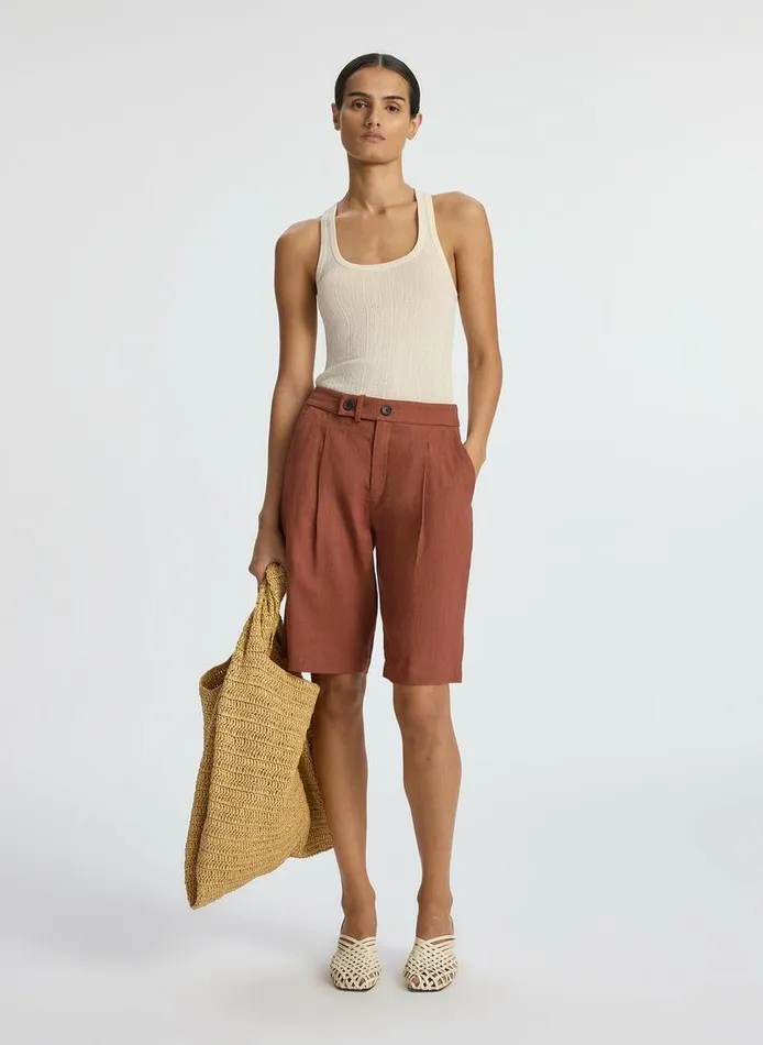 Swim Women ALC Nico Linen Short Sequoia