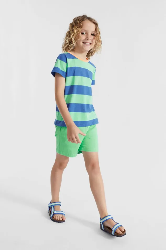 TShirts and Tops Boy Seed Heritage Block Stripe Tee Pine Lime