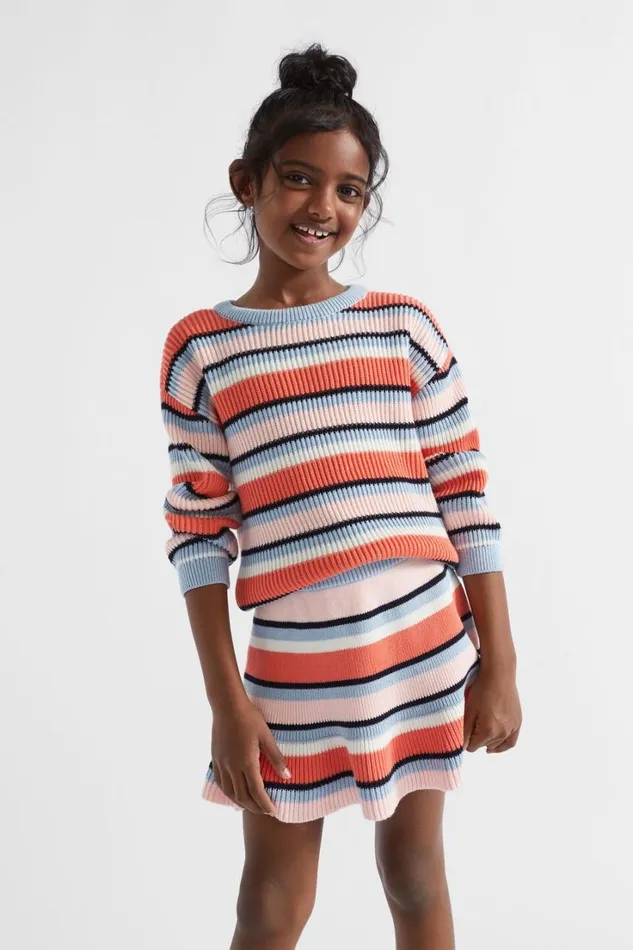 TShirts and Tops Girl Seed Heritage Chunky Stripe Knit Multi
