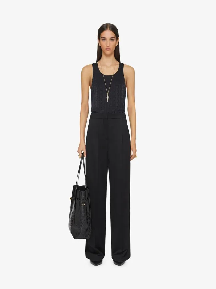 Tank Top In Monogram 72 Jacquard Black Women Givenchy Tops and Shirts