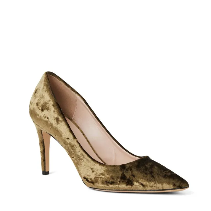 Telma Pointed Toe Pump Olive Velvet Women Bruno Magli Evening