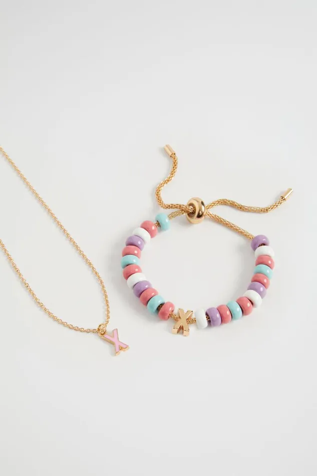 The AZ Of Initials Girl Seed Heritage Initial Jewellery Set X