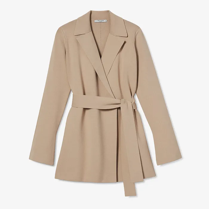 The Merritt Wrap Jardigan Latte Jackets M M LaFleur Women