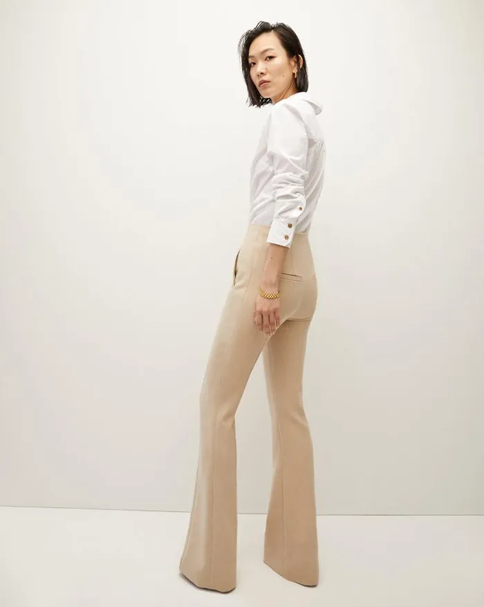 Tops and Tees Shop Veronica Beard Libby Poplin ButtonDown Shirt White