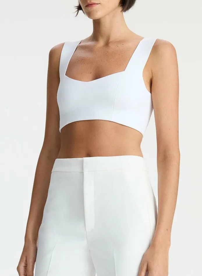 Tops Women ALC Jordana Compact Knit Bra White