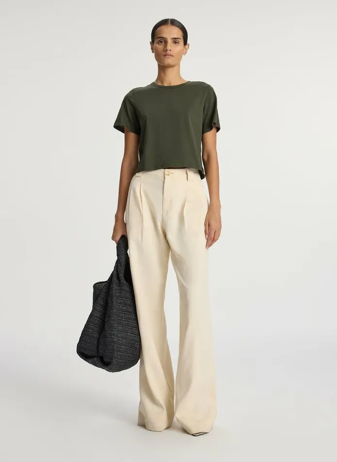Tops Women ALC Julia Cotton Jersey Tee Mossy