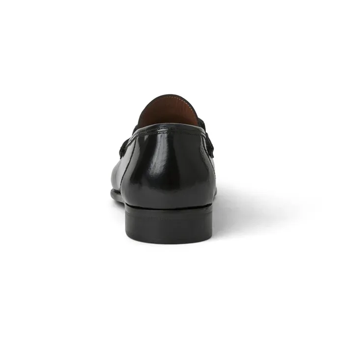 Trieste Classic Leather Loafer Black Men Bruno Magli Loafers and Slipons