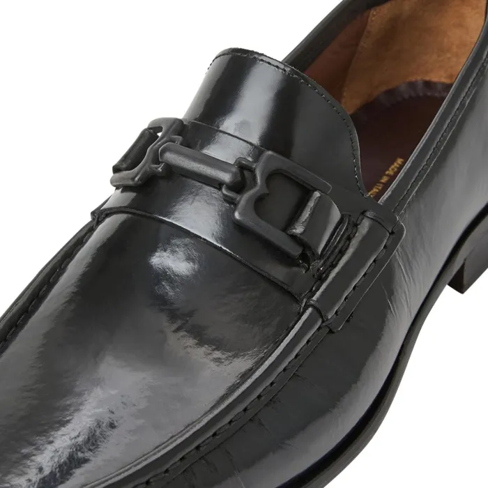 Trieste Classic Leather Loafer Black Men Bruno Magli Loafers and Slipons