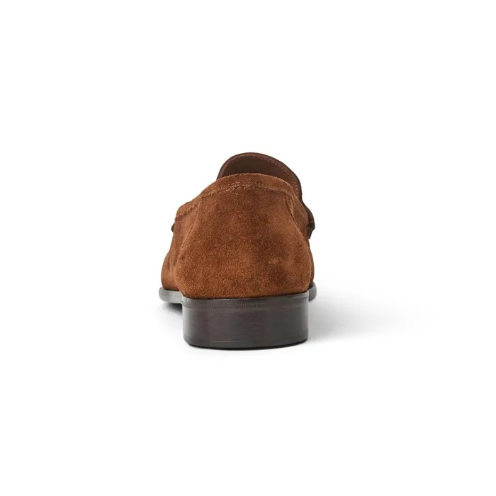 Trieste Classic Suede Loafer Cognac Men Bruno Magli Loafers and Slipons