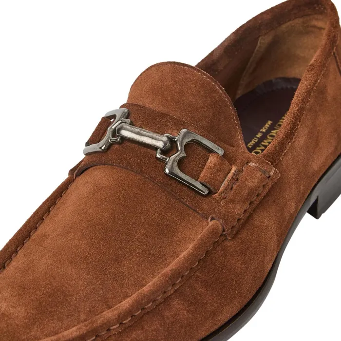 Trieste Classic Suede Loafer Cognac Men Bruno Magli Loafers and Slipons
