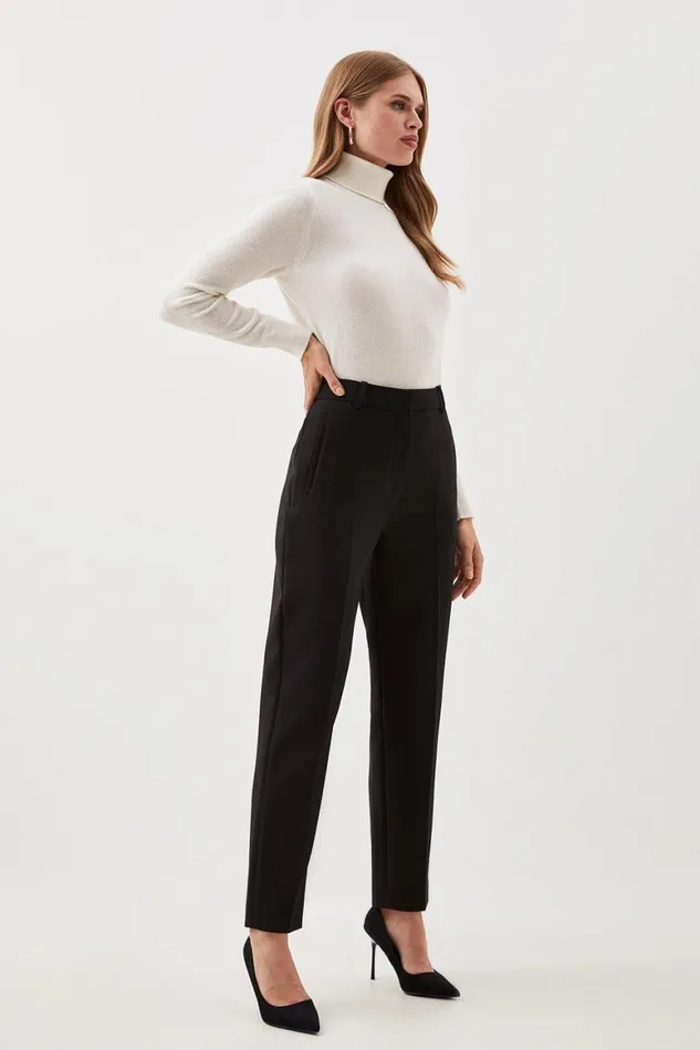 Trousers Women Karen Millen Lydia Millen Compact Stretch Slim Leg Tailored Trouser Black Trousers Women Karen Millen Lydia Millen Compact Stretch Slim Leg Tailored Trouser Black