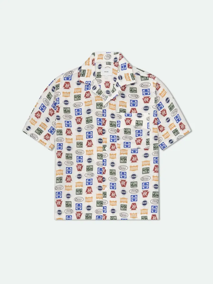 TRUCKER PRINT SILK SHIRT Men Rhude Shirts
