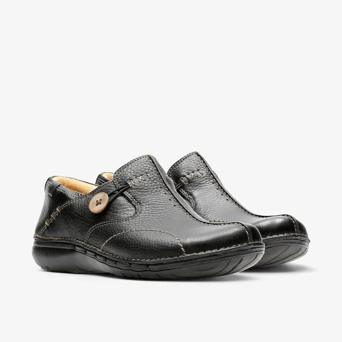 Un Loop Black Women Clarks Clogs and Mules Un Loop Black Women Clarks Clogs and Mules