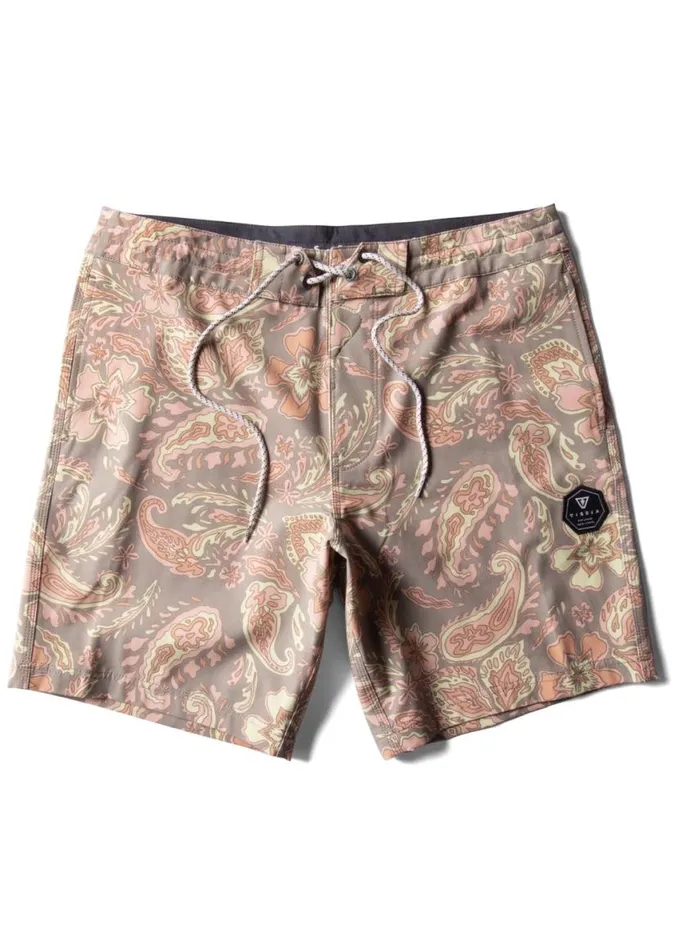Vagabond 175quot Boardshort Dark Khaki Men Vissla Boardshorts