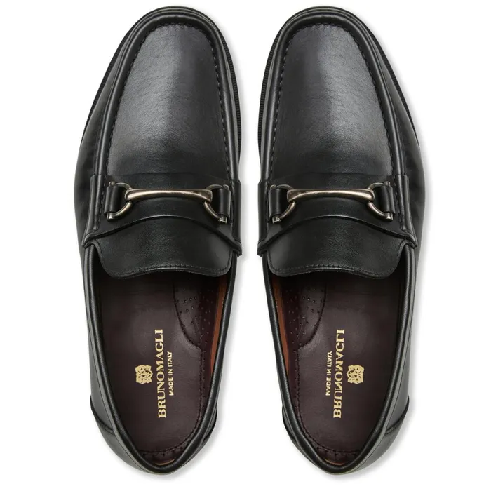 Veneto Bit Slip On LoaferBlack Men Bruno Magli Loafers and Slipons