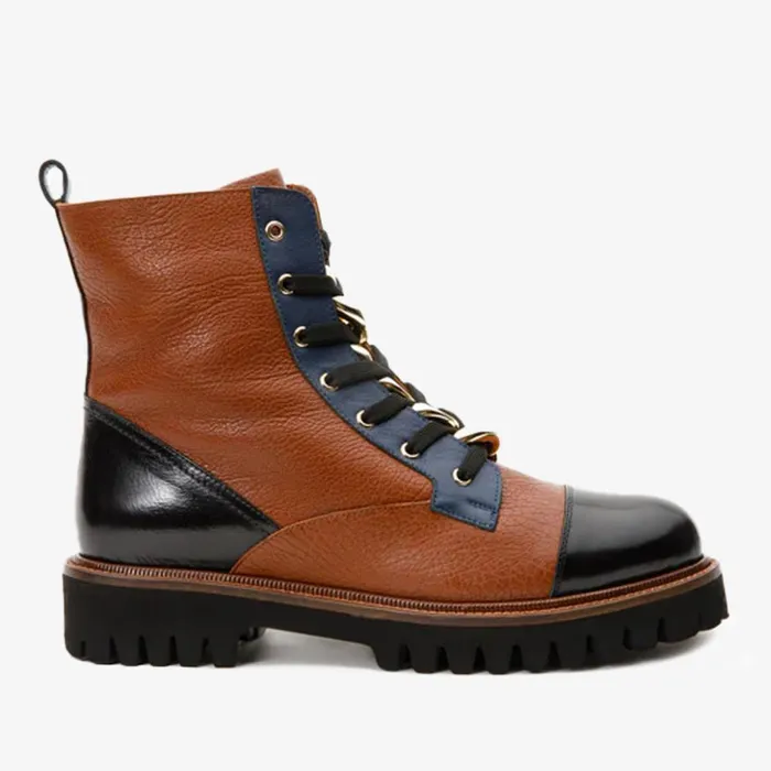Vinci Leather Boots and Booties The Belgrad Brown Leather LaceUp Ankle Boot With A Side Zipper 8211 Women Vinci Leather Boots and Booties The Belgrad Brown Leather LaceUp Ankle Boot With A Side Zipper 8211 Women