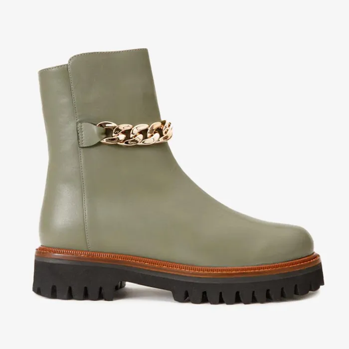 Vinci Leather Boots and Booties The Nassau Green Leather Ankle Boot 8211 Women Vinci Leather Boots and Booties The Nassau Green Leather Ankle Boot 8211 Women