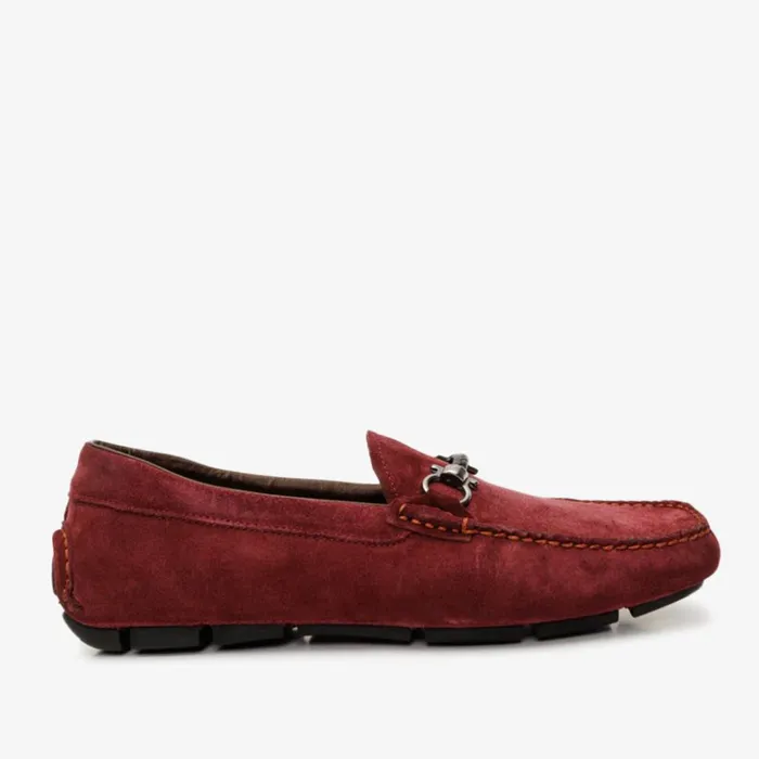 Vinci Leather Dress Shoes The Bari Burgundy Suede Leather Bit Drive Loafer Shoe 8211 Men Vinci Leather Dress Shoes The Bari Burgundy Suede Leather Bit Drive Loafer Shoe 8211 Men