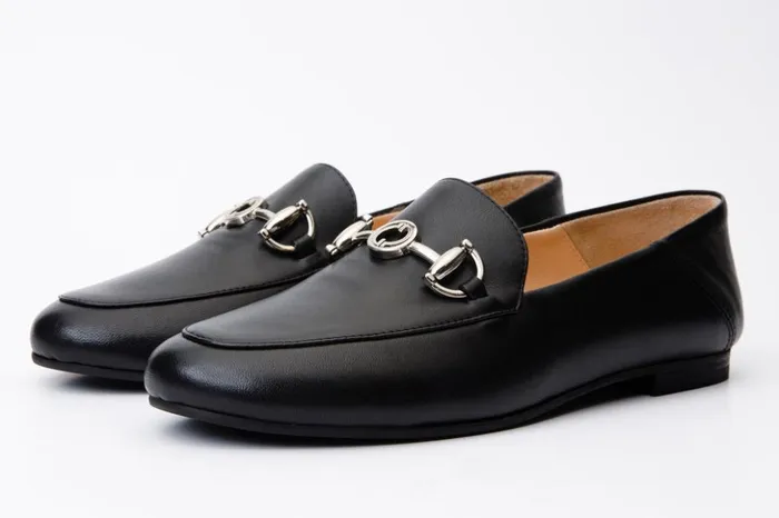 Vinci Leather Flats Luanda Black Leather Flat Shoe 8211 Women