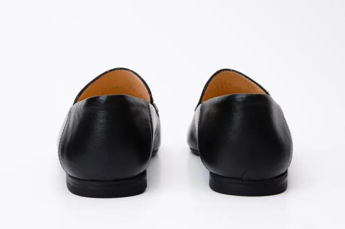 Vinci Leather Flats Luanda Black Leather Flat Shoe 8211 Women