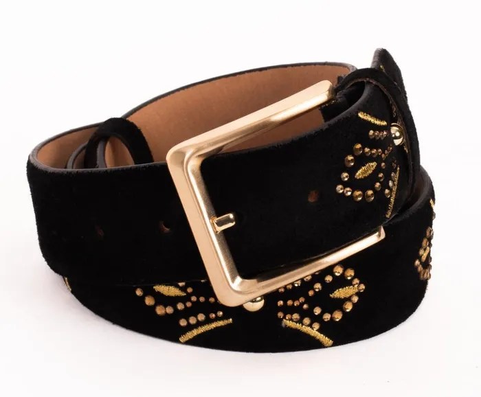 Vinci Leather Leather Belts The Lazio Black Suede Leather Belt 8211 Men
