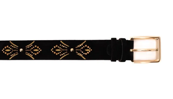Vinci Leather Leather Belts The Lazio Black Suede Leather Belt 8211 Men