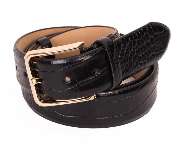 Vinci Leather Leather Belts The Monaco Black Leather Belt 8211 Men