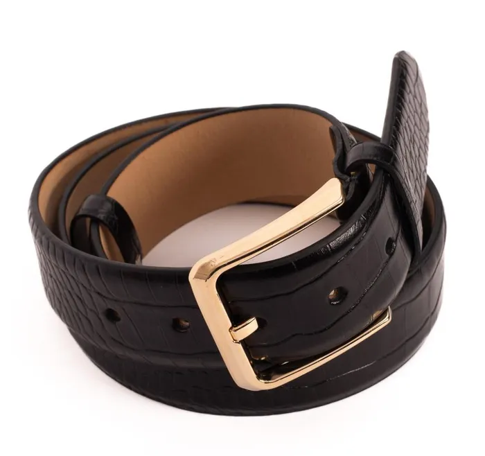 Vinci Leather Leather Belts The Monaco Black Leather Belt 8211 Men