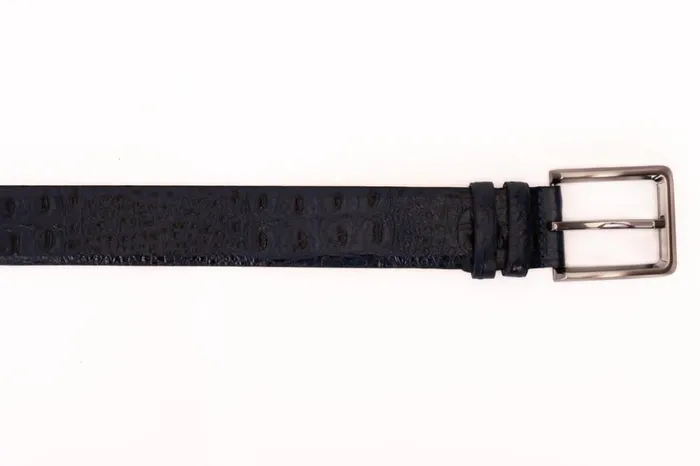 Vinci Leather Leather Belts The Savamala Blue Leather Belt 8211 Men