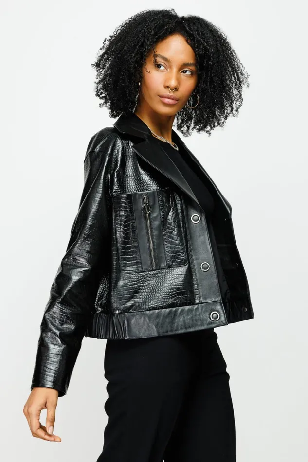 Vinci Leather Leather Jackets The Frozen Black Leather Jacket 8211 Women