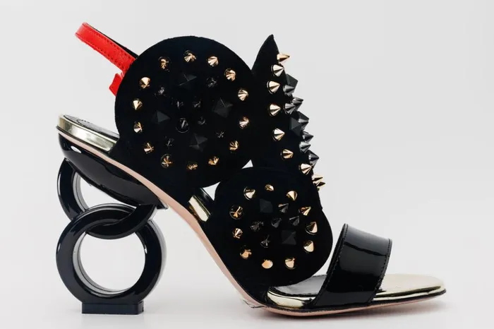 Vinci Leather Sandals The Infanta Black Spike Leather Ankle Strap Sandal 8211 Women Vinci Leather Sandals The Infanta Black Spike Leather Ankle Strap Sandal 8211 Women