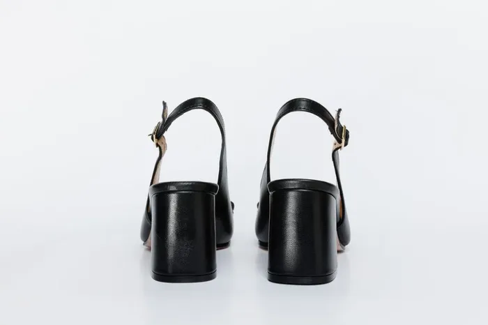 Vinci Leather Sandals The Potomac Black Slingback Leather Sandal 8211 Women