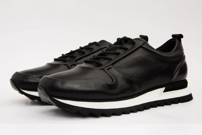 Vinci Leather Sneakers The Barnett Black Leather Sneaker 8211 Men