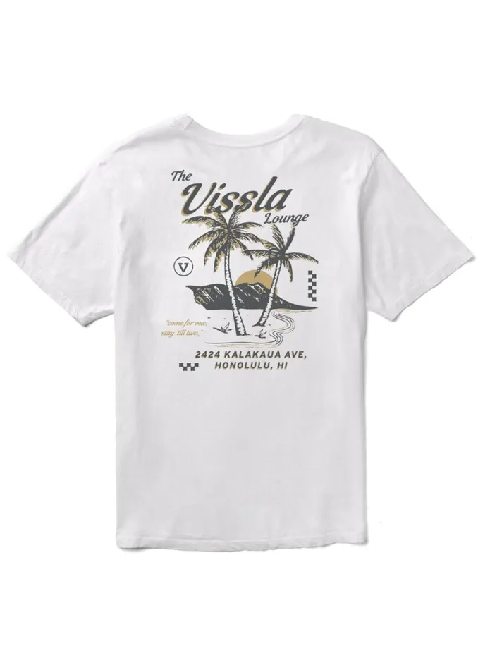Vissla Lounge Premium Pkt Tee White Men Vissla Tees