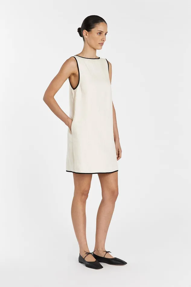 VON CREAM LINEN MINI DRESS Women DISSH Mini Dresses