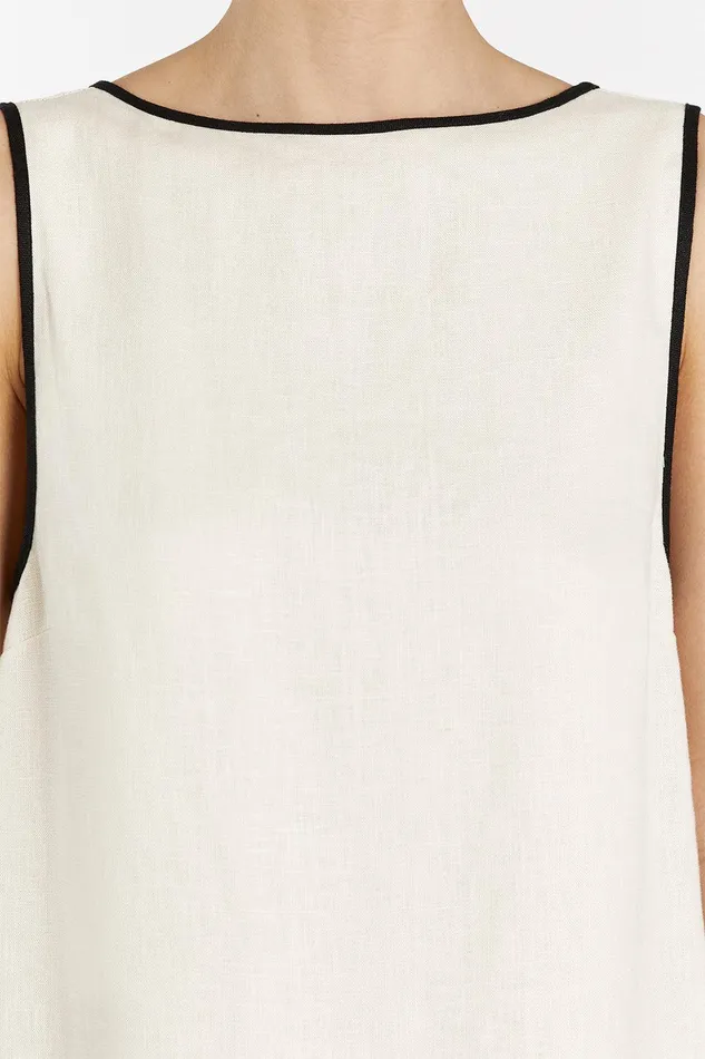 VON CREAM LINEN MINI DRESS Women DISSH Mini Dresses
