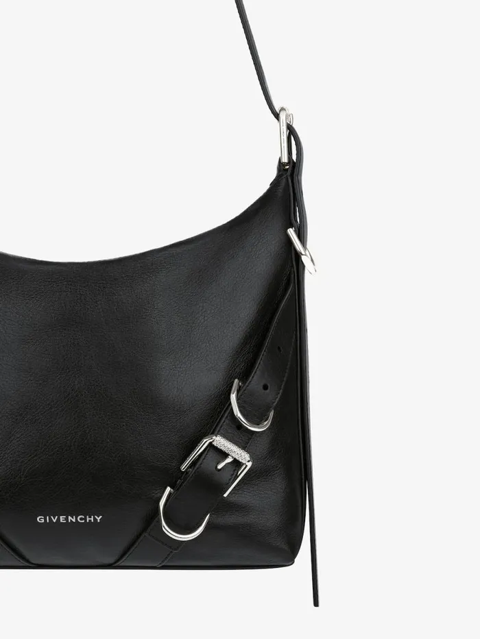Voyou Crossbody Bag In Grained Leather Black Men Givenchy Crossbody Bags