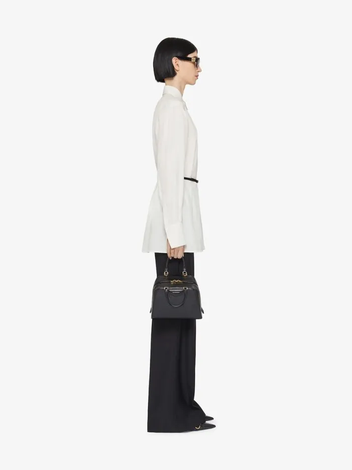 Voyou Shirt In Silk Ecru Women Givenchy Tops and Shirts