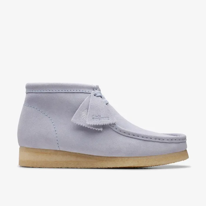 Wallabee Boot Cloud Grey Suede Men Clarks Wallabees
