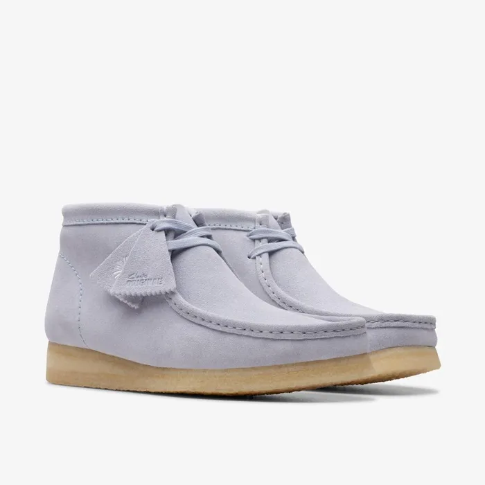 Wallabee Boot Cloud Grey Suede Men Clarks Wallabees